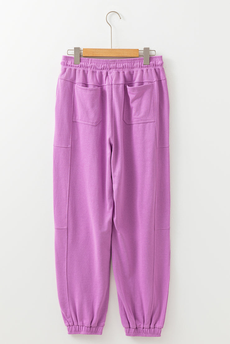 Lilac Drawstring Joggers
