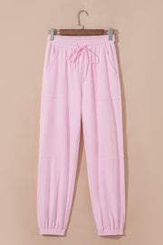 Light Pink Drawstring Joggers