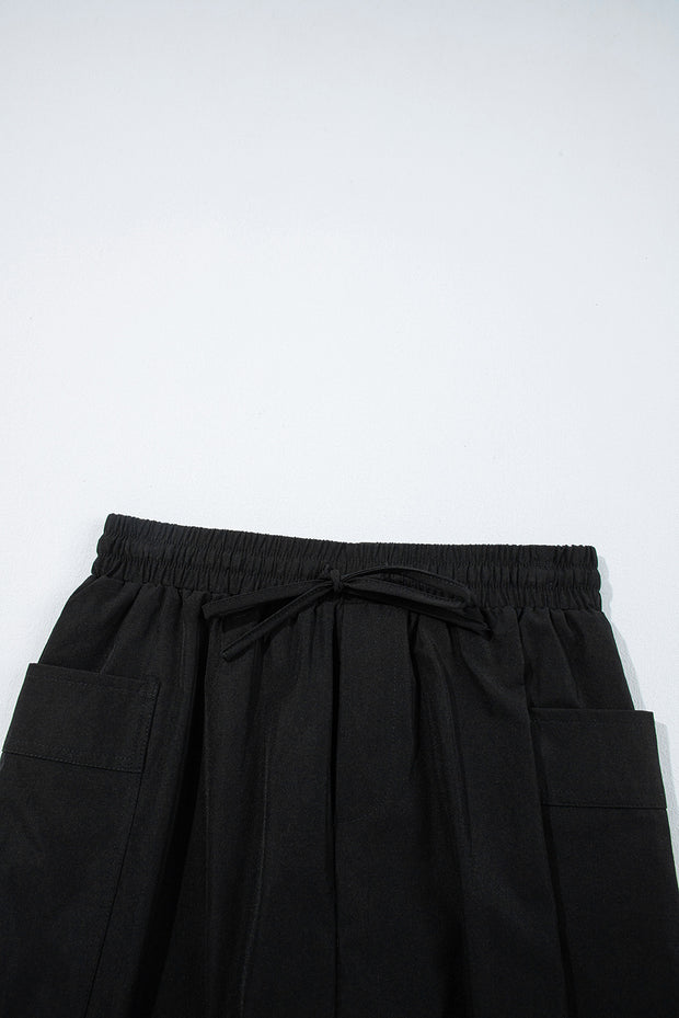 Black Cargo Skort