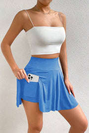 High Waist Skort with Pockets