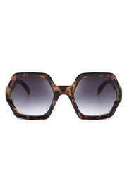 Square Oversize Geometric Hexagonal Sunglasses