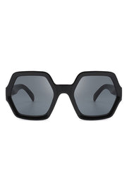 Square Oversize Geometric Hexagonal Sunglasses