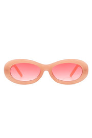 Oval Retro Narrow Small 90s Round Sunglasses