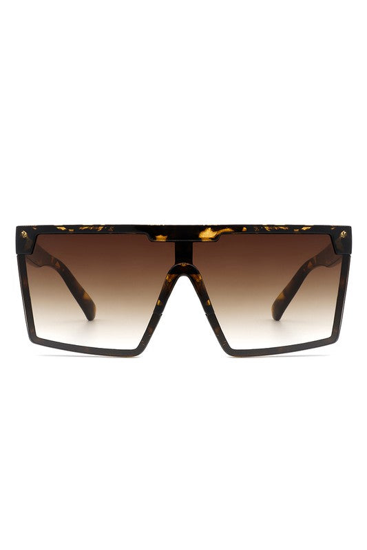 Oversize Square Flat Top Fashion Women Sunglasses