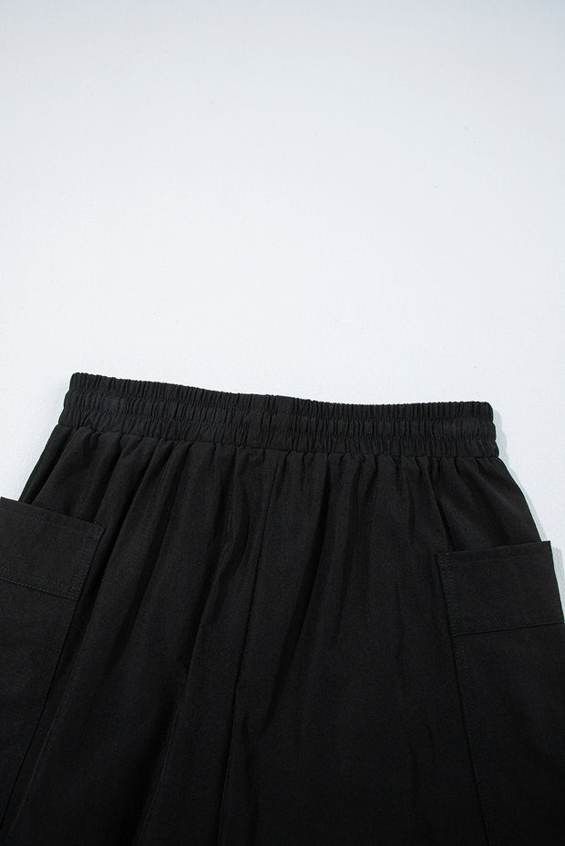 Black Cargo Skort