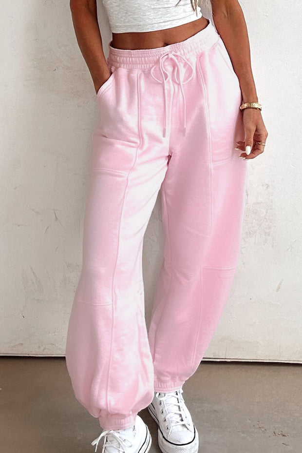 Light Pink Drawstring Joggers
