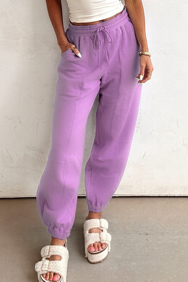Lilac Drawstring Joggers