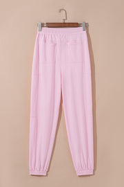 Light Pink Drawstring Joggers