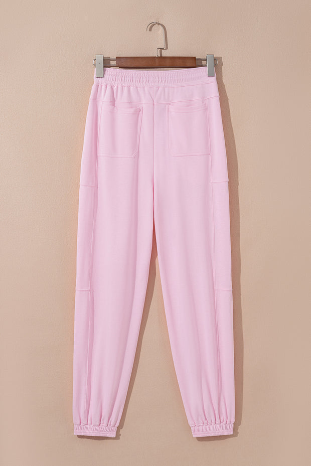Light Pink Drawstring Joggers