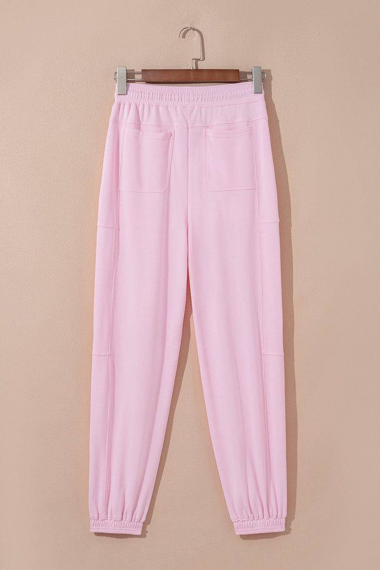 Light Pink Drawstring Joggers