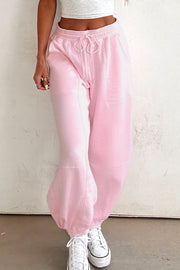 Light Pink Drawstring Joggers