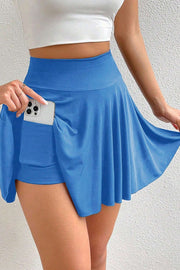 High Waist Skort with Pockets