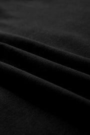 Black Zip-up Neck Kangaroo Pocket Sweatshirt