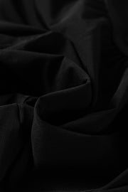 Black Elastic High Waist Pocketed Cargo Joggers