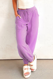 Lilac Drawstring Joggers