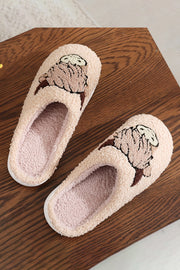 Parchment Cartoon Animal Plush Slippers