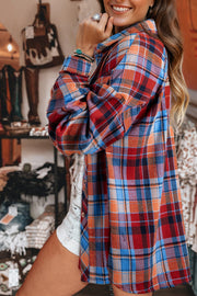Oversized Red Plaid
