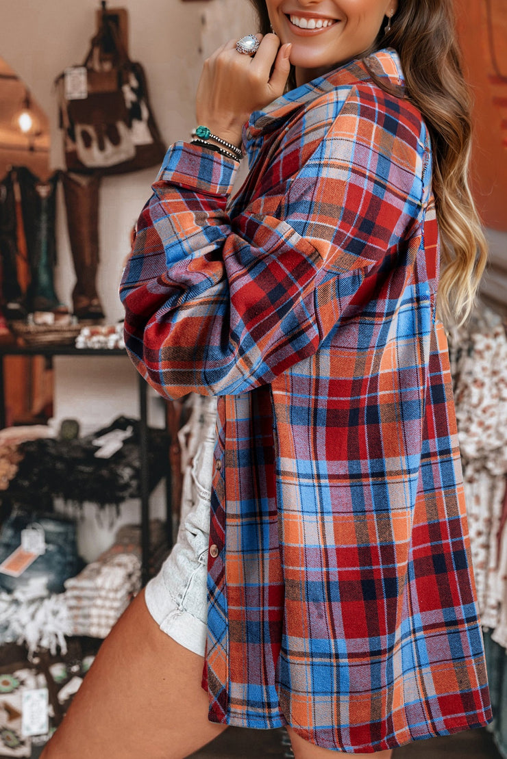Oversized Red Plaid