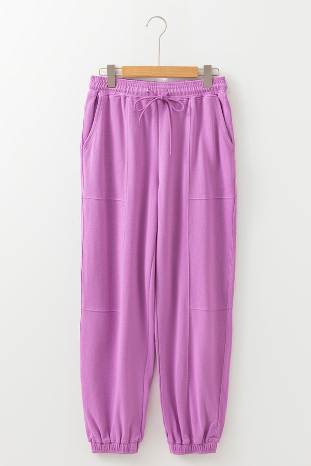 Lilac Drawstring Joggers