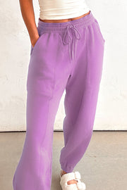 Lilac Drawstring Joggers