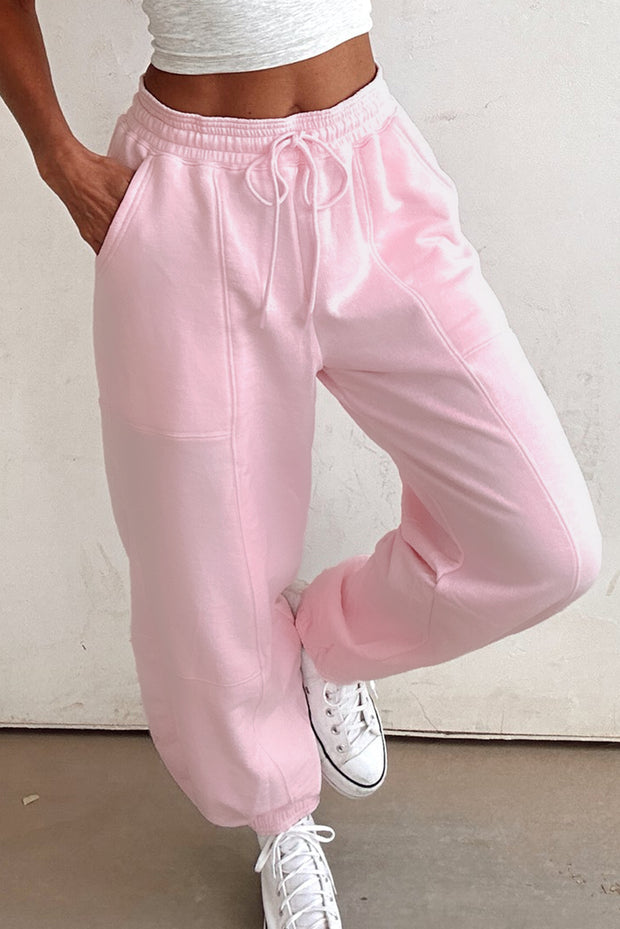 Light Pink Drawstring Joggers