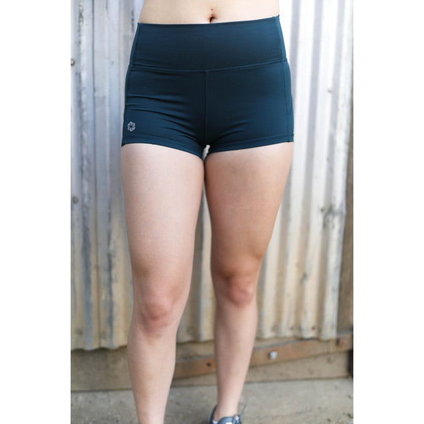 Teal shorts by Honey Athletica