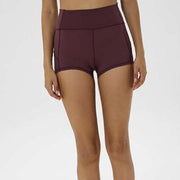 FLEX 3" SHORTS - WINE-Shorts-Honey Athletica