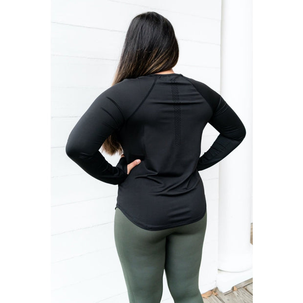 TEMPO LONG SLEEVE TEE - BLACK
